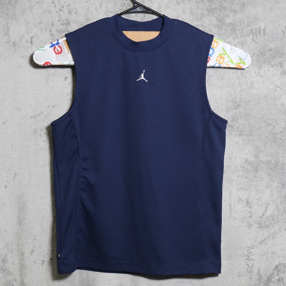 Vintage Jordan Jersey Mens Medium Navy Blue Jumpman Athletic Basketball Y2K